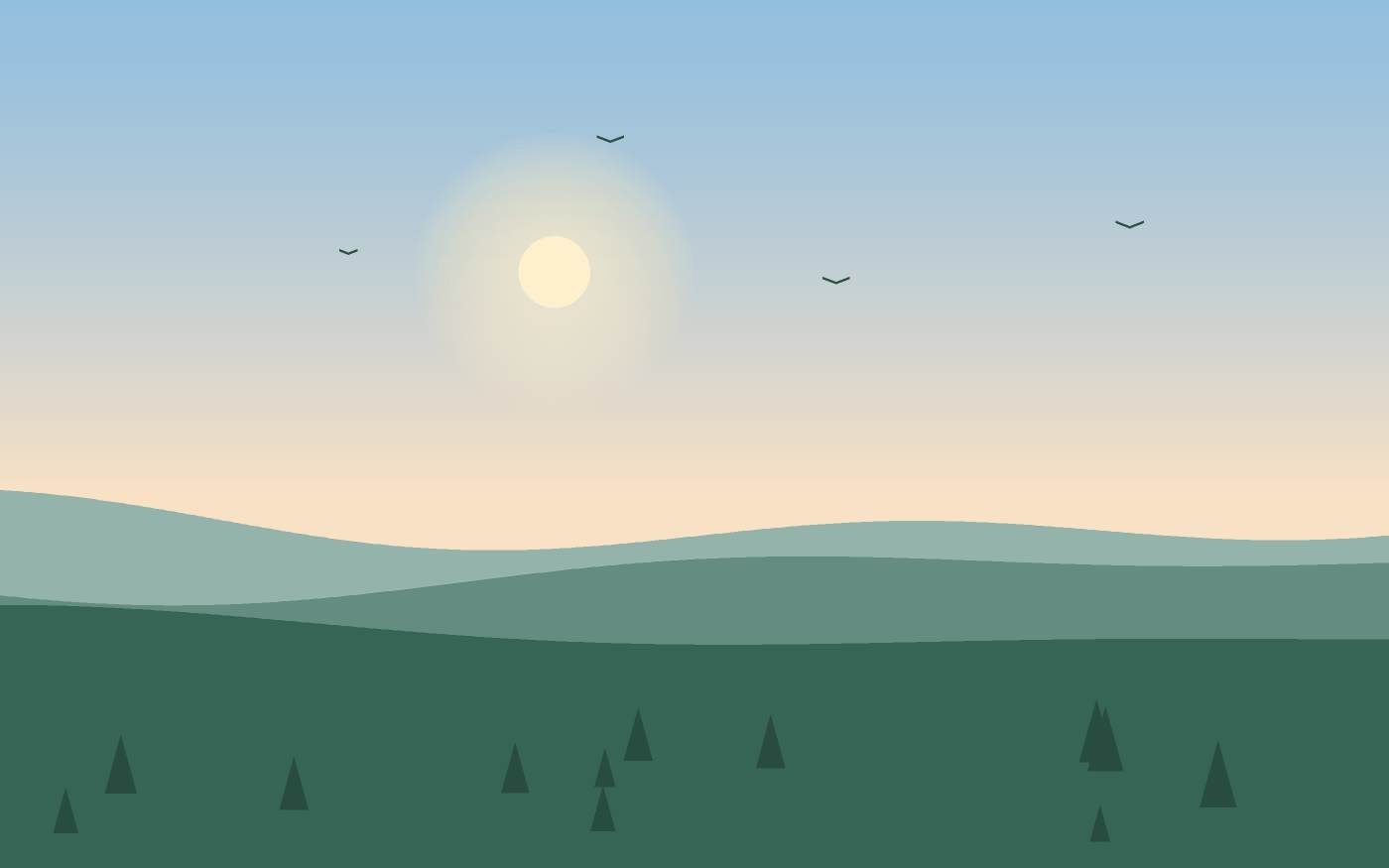 Landschapsillustratie