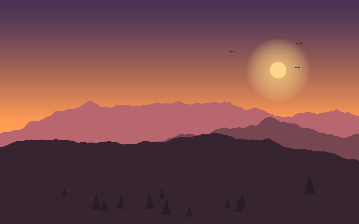 Ilustrace krajiny