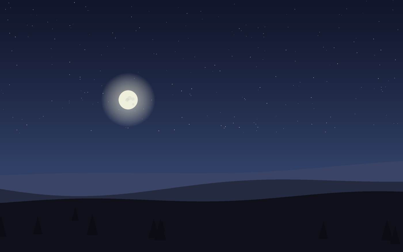 Ilustração de uma paisagem